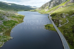 Llyn Ogwen, from the air.