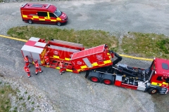 North Wales Fire and Rescue practice on Holyhead breakwater