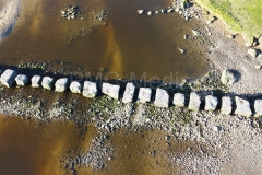 Looking down at Anglesey Stepping Stones