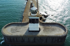 Holyhead breakwater lighthouse from the air