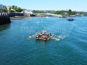 The winners of the 2023 Great Strait Raft Race