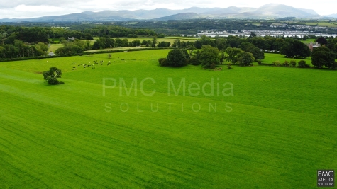 A beautiful green field on the Isle of Anglesey, North Wales