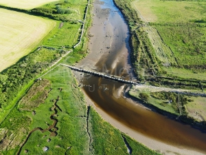 Anglesey stepping stones from the air