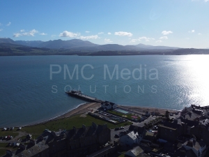 Looking across to bangor and Snowdonia from Beaumaris