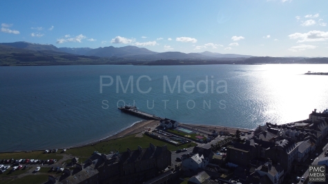 Looking across to bangor and Snowdonia from Beaumaris