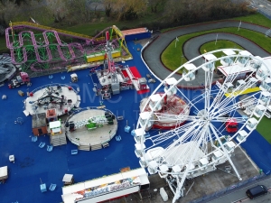 An abandoned big wheel in Rhyl, North Wales.