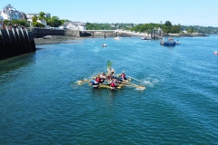 The winners of the 2023 Great Strait Raft Race