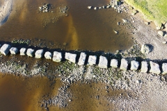 Looking down at Anglesey Stepping Stones