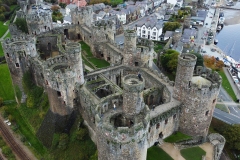 Conwy castle from the air