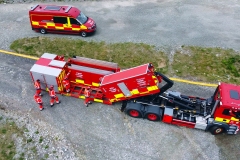 North Wales Fire and Rescue practice on Holyhead breakwater