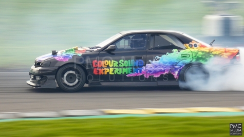 Colour Sound Experience Toyota Chaser drifting at Anglesey Circuit